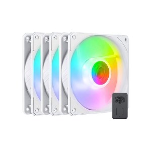 پک 3 تایی فن کیس کولر مستر مدل COOLERMASTER SICKLEFLOW 120 ARGB WHITE