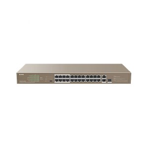 سوییچ 24 پورت POE تندا مدل TENDA TEF1126P-24-250W سوییچ 24 پورت POE تندا مدل TENDA TEF1126P-24-250W