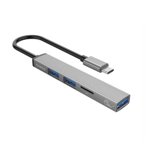 هاب 4 پورت Type-C به USB/TF اوریکو مدل ORICO AH-12F هاب 4 پورت Type-C به USB/TF اوریکو مدل ORICO AH-12F