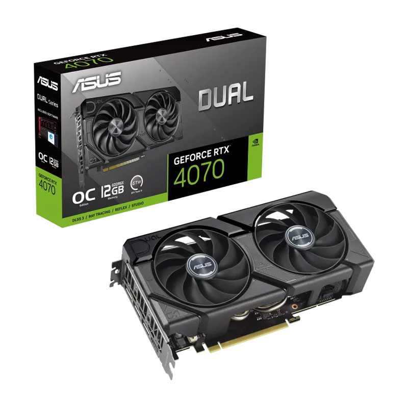 کارت گرافیک ایسوس مدل ASUS DUAL RTX4070 O12G EVO 12GB کارت گرافیک ایسوس مدل ASUS DUAL RTX4070 O12G EVO 12GB