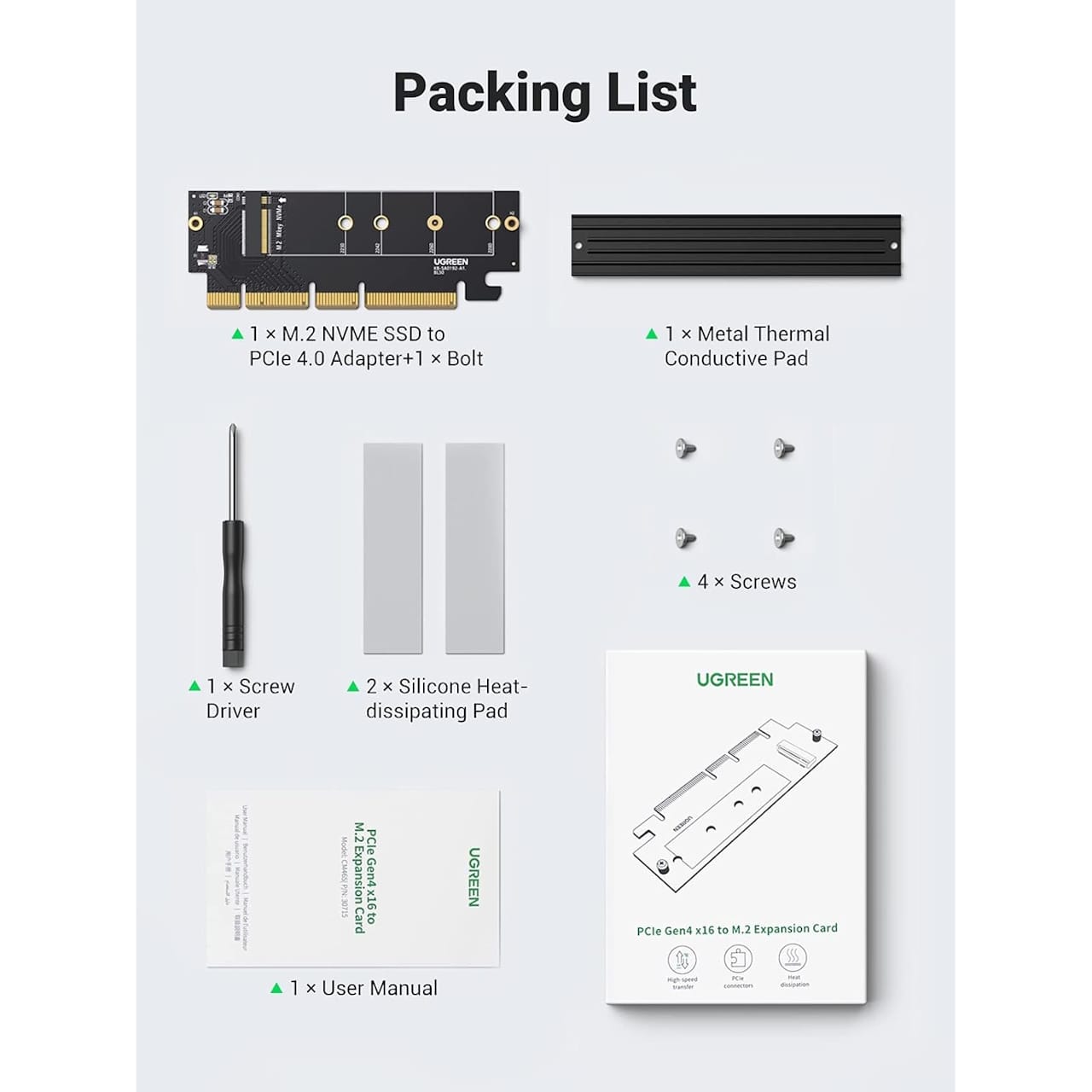 مبدل M.2 به PCIe 4.0 یوگرین مدل UGreen CM465-30715 مبدل M.2 به PCIe 4.0 یوگرین مدل UGreen CM465-30715