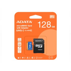 کارت حافظه میکرو اس دی ای دیتا مدل ADATA Premier MicroSDXC +ADP V10 R100 W25 128GB کارت حافظه میکرو اس دی ای دیتا مدل ADATA Premier MicroSDXC +ADP V10 R100 W25 128GB