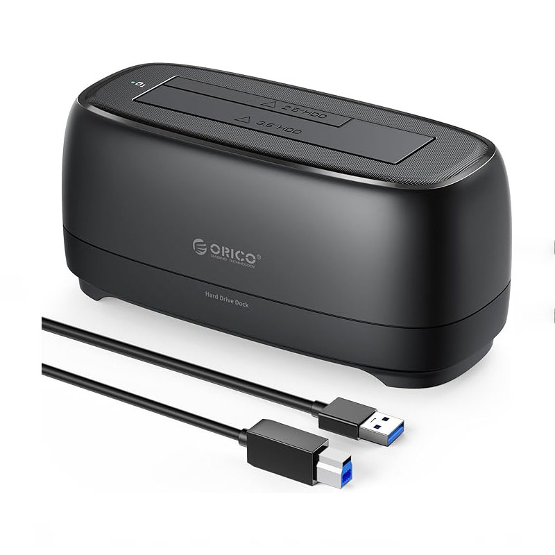 داک هارد اوریکو مدل ORICO DD18U3-EU-BK-BP با رابط USB 3.0 داک هارد دیسک اوریکو مدل ORICO DD18U3-EU-BK-BP