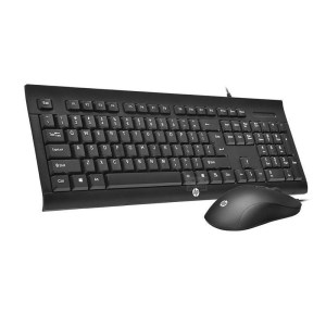 کیبورد و ماوس با سیم اچ پی مدل HP KM100 (با حروف فارسی)