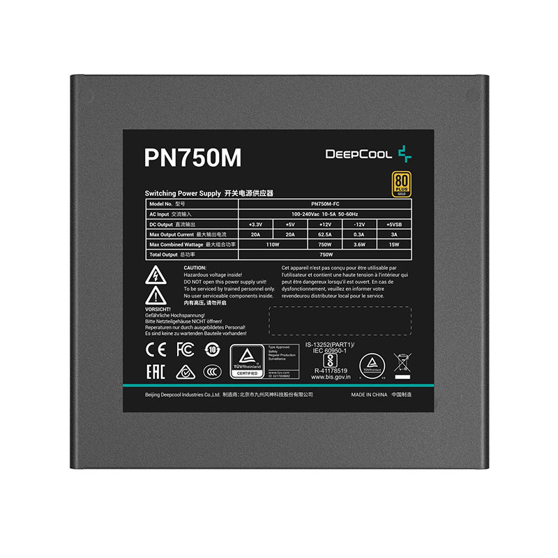 منبع تغذیه کامپیوتر دیپ کول مدل Deepcool PN750M 750W منبع تغذیه کامپیوتر دیپ کول مدل Deepcool PN750M 750W