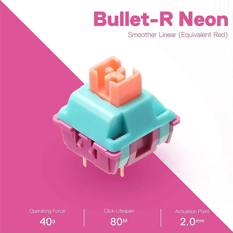 سوئیچ کیبورد مکانیکال ردراگون مدل Redragon Bullet A113R سوئیچ کیبورد مکانیکال ردراگون مدل Redragon Bullet A113R