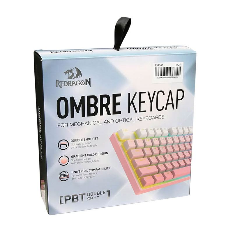 مجموعه کلید کیبورد مکانیکال ردراگون Redragon Ombre Pink A139 | زیبایی و عملکرد بالا مجموعه کامل کلید کیبورد مکانیکال ردراگون مدل Redragon Ombre pink A139