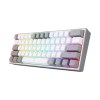 کیبورد با سیم گیمینگ ردراگون مدل Redragon FIZZ K617 RGB White-Grey