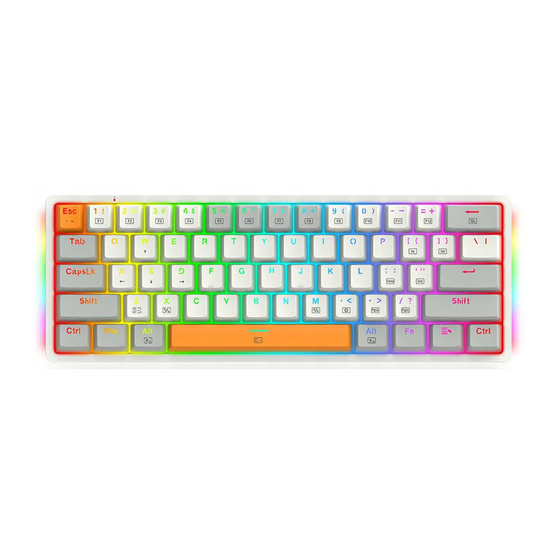 کیبورد با سیم گیمینگ ردراگون Redragon Akali K642 WGO RGB | مکانیکی و ضدشبح کیبورد با سیم گیمینگ ردراگون مدل Redragon Akali K642 WGO RGB