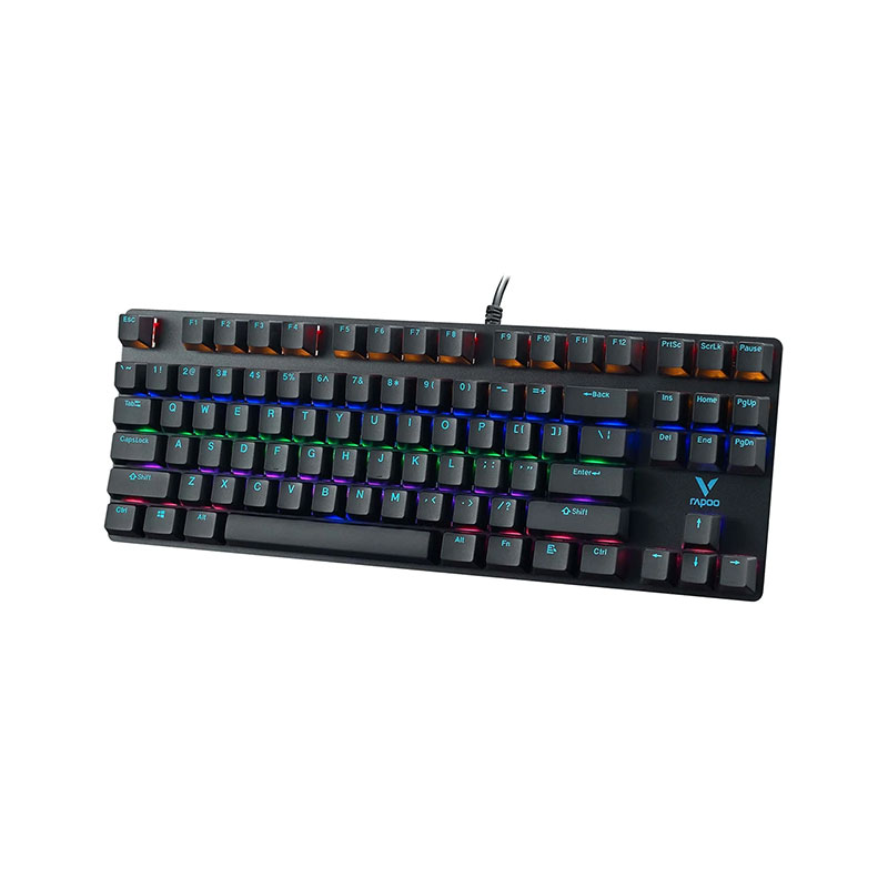 کیبورد گیمینگ با سیم رپو مدل RAPOO V500 PRO 87 کیبورد گیمینگ با سیم رپو مدل RAPOO V500 PRO 87