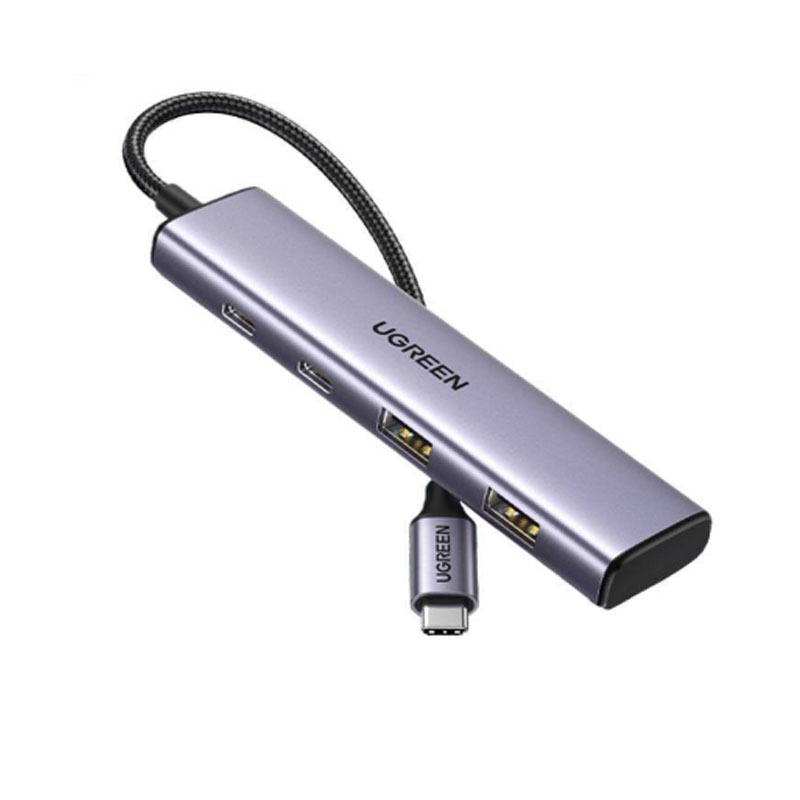 هاب 4 پورت USB Type-C یوگرین مدل UGreen CM473-15395 هاب 4 پورت USB Type-C یوگرین مدل UGreen CM473-15395