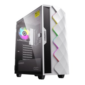 کیس گیمینگ کامپیوتر گیم‌ مکس مدل GameMax Diamond COC White