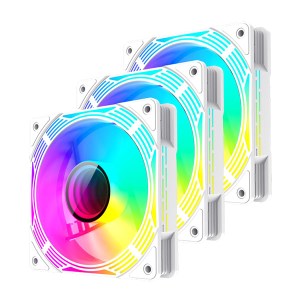 پک 3 تایی فن کیس گیم‌ مکس مدل GameMax KF300R White