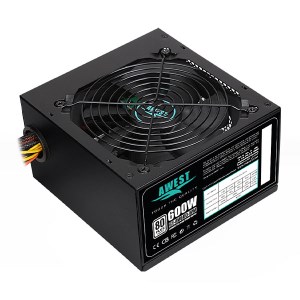 منبع تغذیه کامپیوتر اوست مدل AWEST GT-AV600-BW 600W منبع تغذیه کامپیوتر اوست مدل AWEST GT-AV600-BW 600W