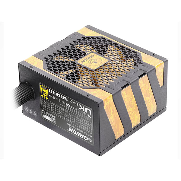 منبع تغذیه کامپیوتر گرین مدل GREEN GP800A-UK EVO Rev3.1 منبع تغذیه کامپیوتر گرین مدل GREEN GP800A-UK EVO Rev3.1