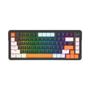 کیبورد با سیم گیمینگ ردراگون مدل Redragon LANDSHAKER K714 BWO RGB