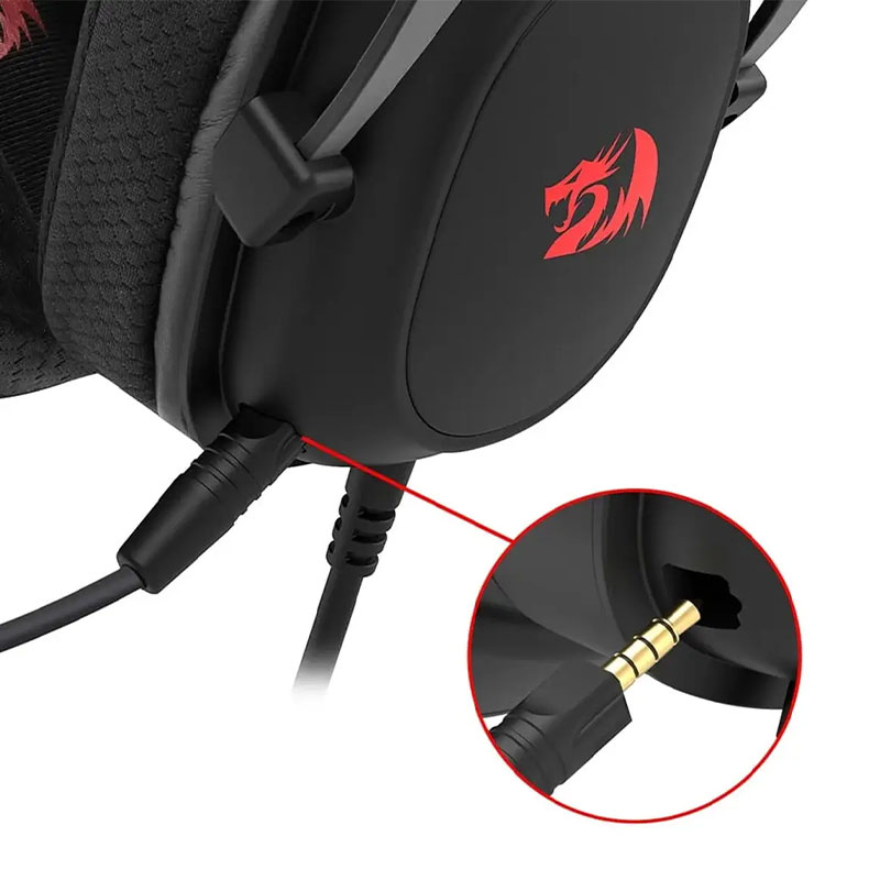 هدست گیمینگ با سیم ردراگون مدل Redragon ZEUS LITE H510 هدست گیمینگ با سیم ردراگون مدل Redragon ZEUS LITE H510