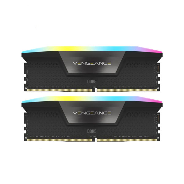 رم دسکتاپ کورسیر مدل CORSAIR VENGEANCE RGB AMD EXPO 64GB DDR5-5200 CL40 رم دسکتاپ کورسیر مدل CORSAIR VENGEANCE RGB AMD EXPO 64GB DDR5-5200 CL40