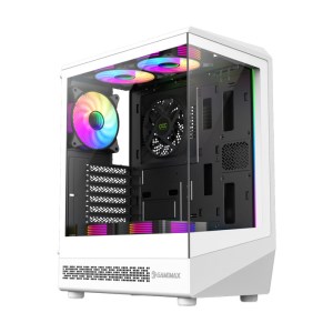 کیس گیمینگ کامپیوتر گیم‌ مکس مدل GameMax Vista COC White