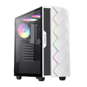 کیس گیمینگ کامپیوتر گیم‌ مکس مدل GameMax Diamond CP White