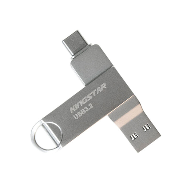 فلش Type-C OTG کینگ استار Dual C60 | ظرفیت 32GB | انتقال سریع فلش Type-C OTG کینگ استار مدل King Star Dual C60 32GB