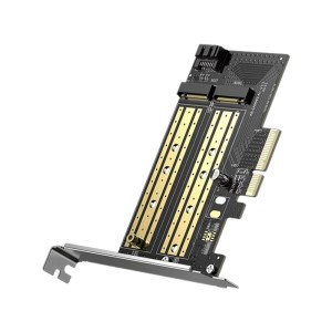 مبدل M.2 SATA + M.2 NVMe به PCIe 3.0X4 یوگرین مدل UGreen CM302-70504 مبدل M.2 SATA + M.2 NVMe به PCIe 3.0X4 یوگرین مدل UGreen CM302-70504