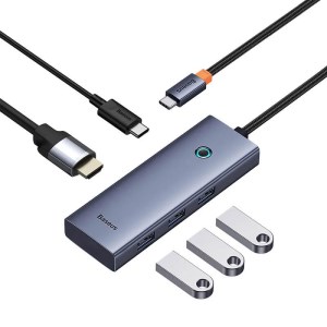 هاب 5 پورت USB Type-C بیسوس مدل Baseus UltraJoy Series (BS-OH150) هاب 5 پورت USB Type-C بیسوس مدل Baseus UltraJoy Series (BS-OH150)