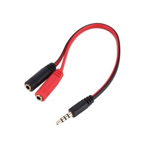 کابل 1 به 2 صدا AUX جک 3.5 میلیمتری