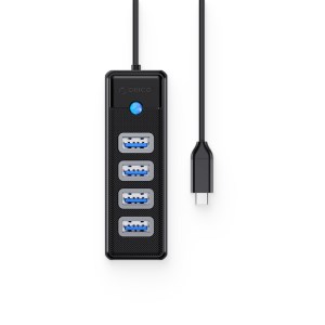 هاب ۴ پورت USB Type-C اوریکو مدل ORICO PW4U-C3-10-BK-EP
