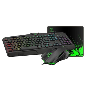 باندل گیمینگ کیبورد و ماوس و ماوس پد تی دگر مدل T-DAGGER COMBO T-TGS006